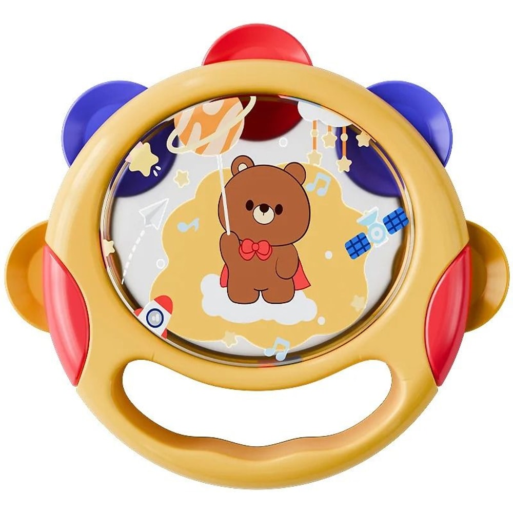 Baby Handheld Tambourine Musical Drum Toy 5