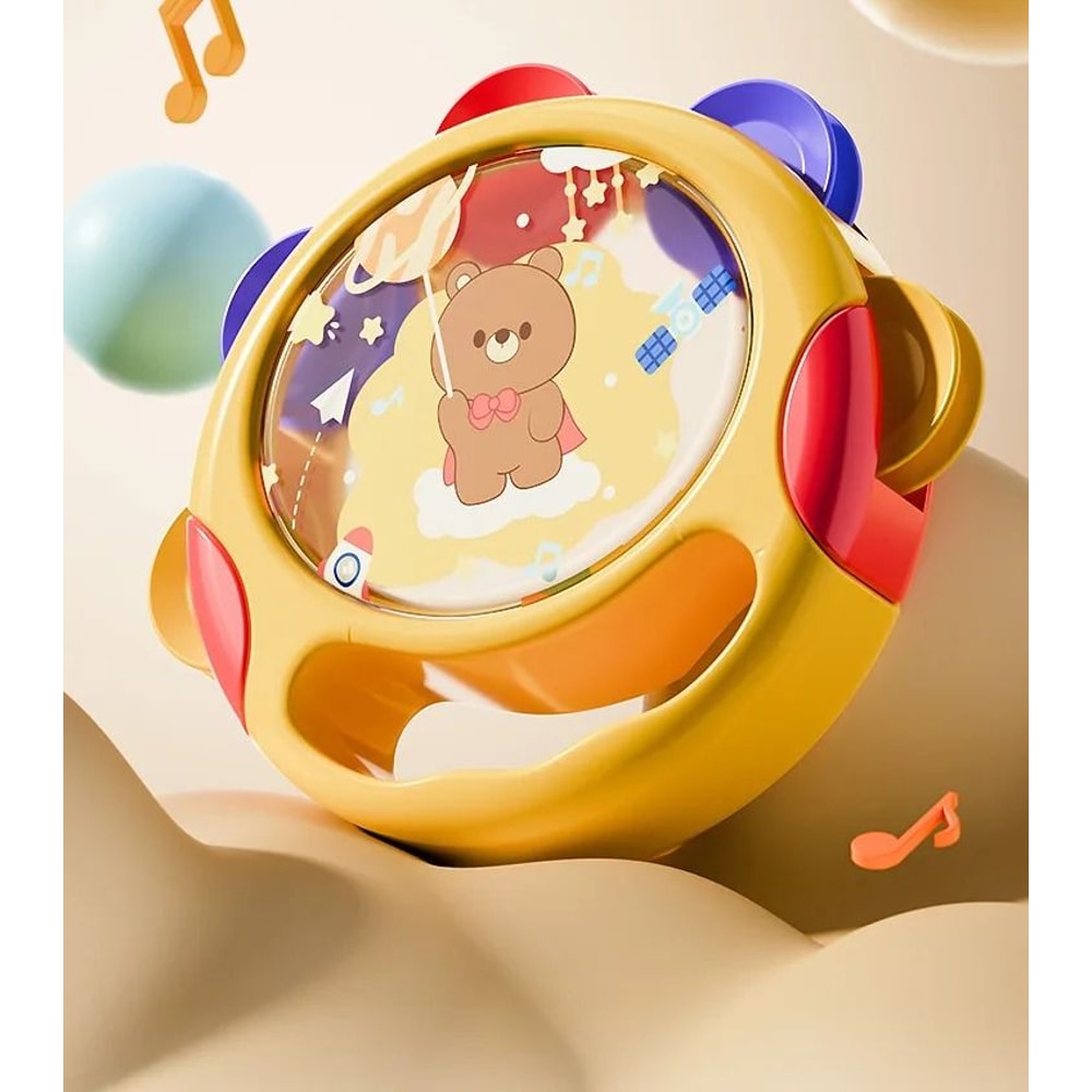Baby Handheld Tambourine Musical Drum Toy 6