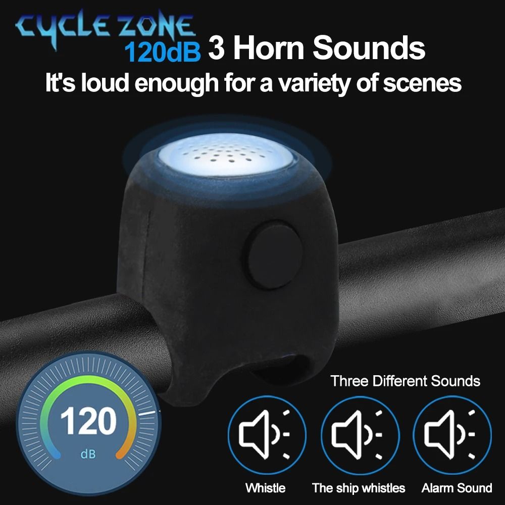 Electric Bicycle Bell With 3 Sound Modes For Safe Riding 2