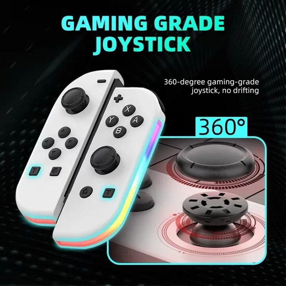 Wireless Joy Con Style Game Controller With RGB Light For Switch 2