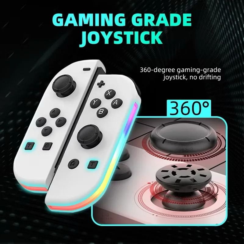 Wireless Joy Con Style Game Controller With RGB Light For Switch 2