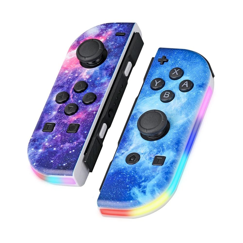 Wireless Joy Con Style Game Controller With RGB Light For Switch 12