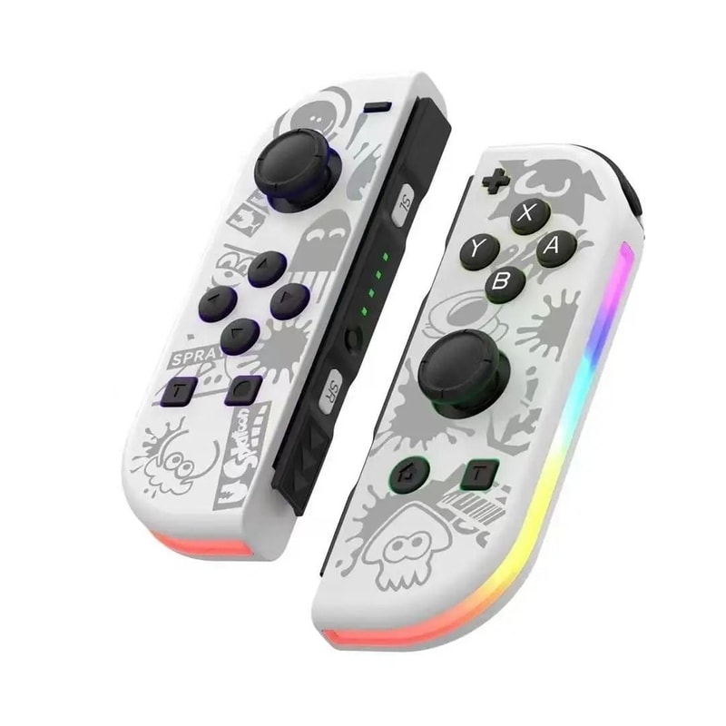 Wireless Joy Con Style Game Controller With RGB Light For Switch 13