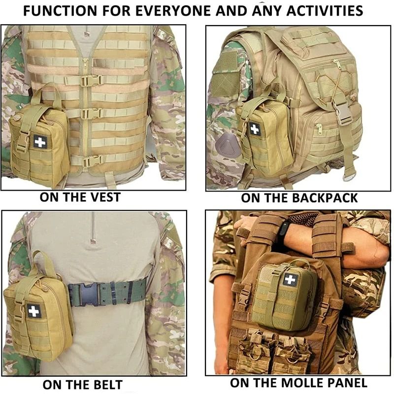Tactical EDC Molle First Aid Waist Pouch Outdoor Survival Medical Bag 3