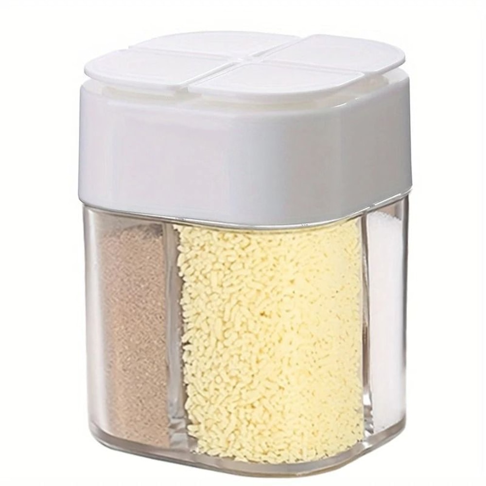 4 In 1 Camping Seasoning Shaker Multi Compartment Spice Storage Jar 7