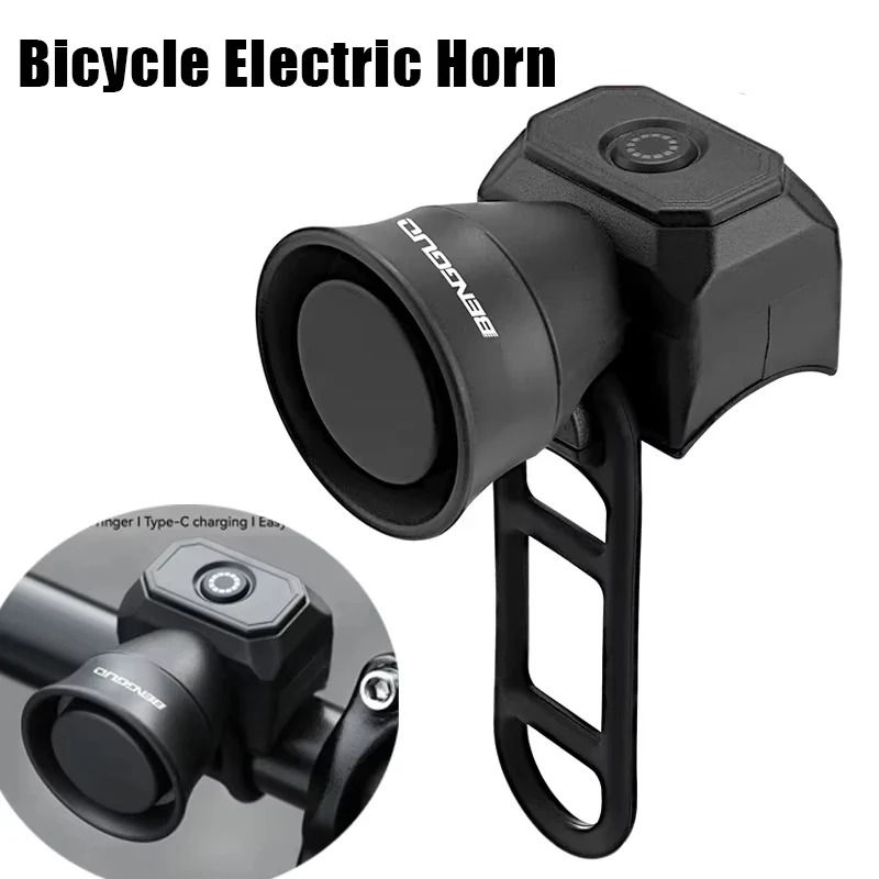 Rechargeable Bicycle Horn Electronic Bike Bell With Waterproof Design 1