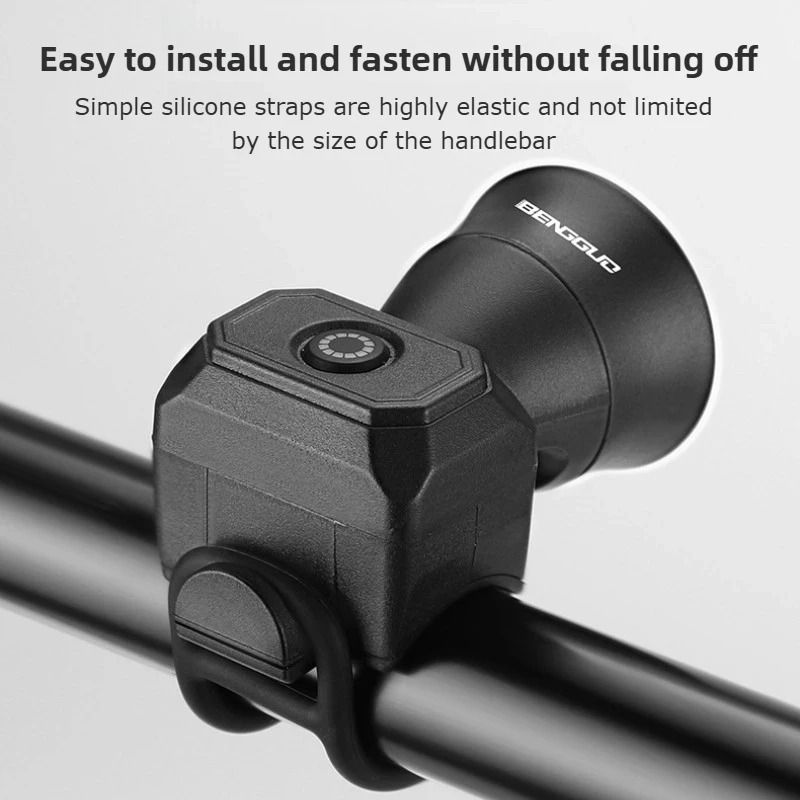 Rechargeable Bicycle Horn Electronic Bike Bell With Waterproof Design 2