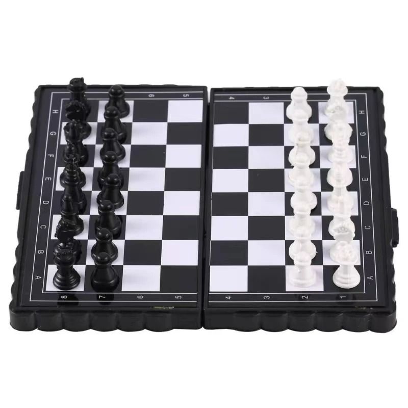 Mini Magnetic Chess Set Folding Portable Board Game 2