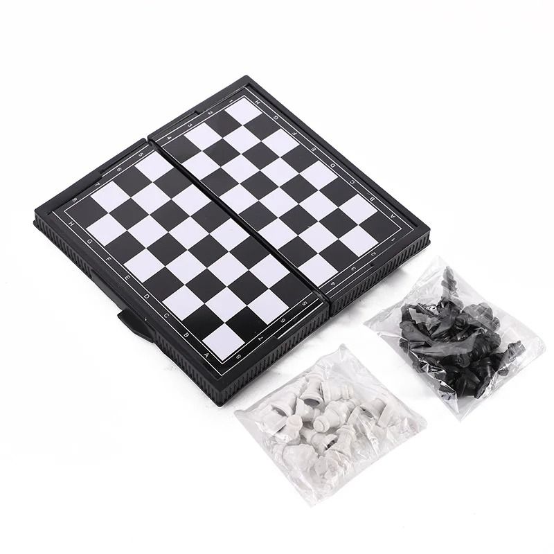 Mini Magnetic Chess Set Folding Portable Board Game 5