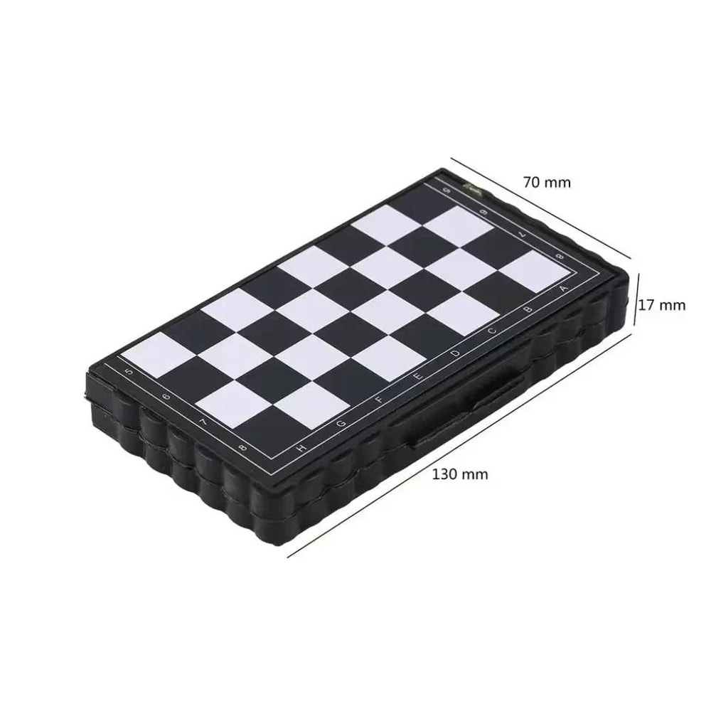 Mini Magnetic Chess Set Folding Portable Board Game 6