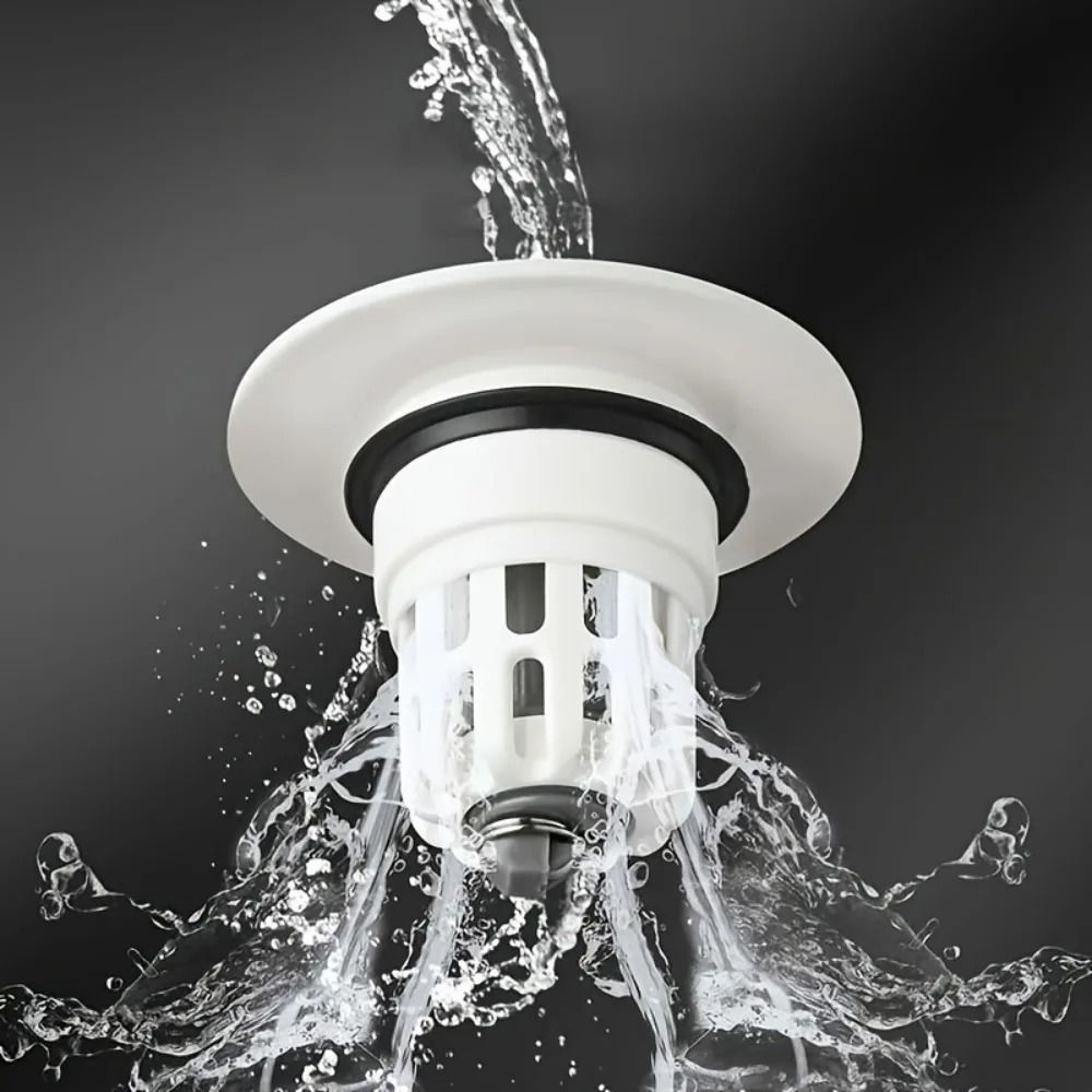 Bathroom Sink PopUp Drain Plug Filter 4