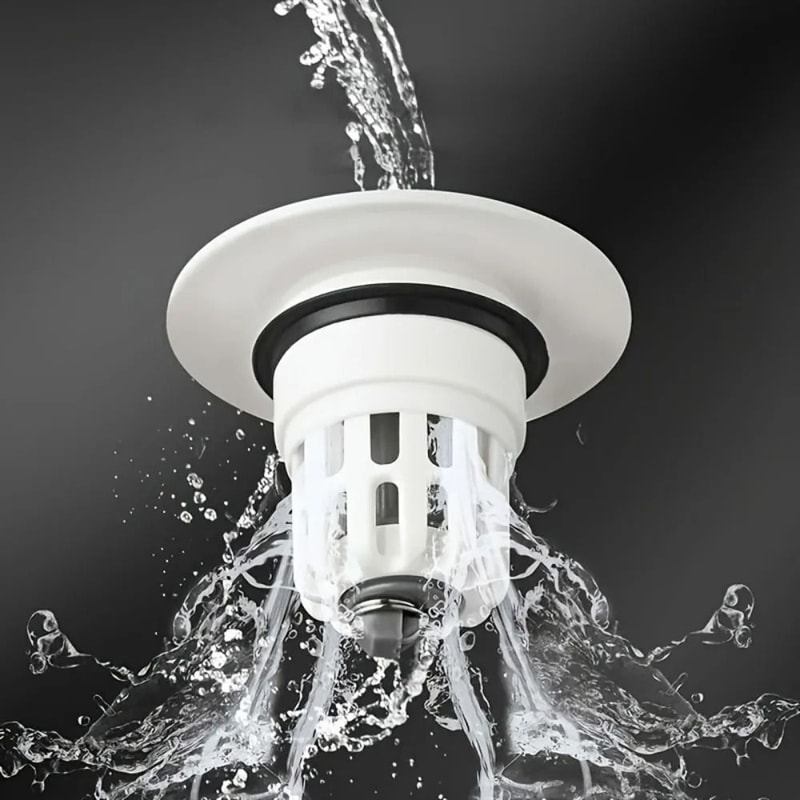 Bathroom Sink PopUp Drain Plug Filter 4