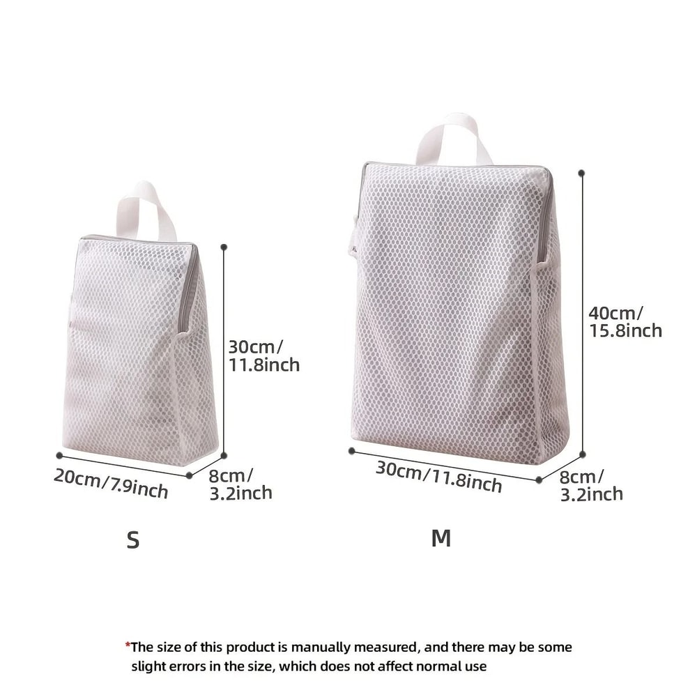 Honeycomb Mesh Laundry Storage Bag With Zipper 3