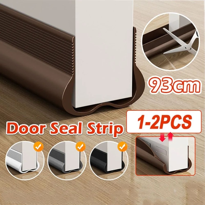 PVC Flexible Door Bottom Sealing Strip Draft Stopper 1