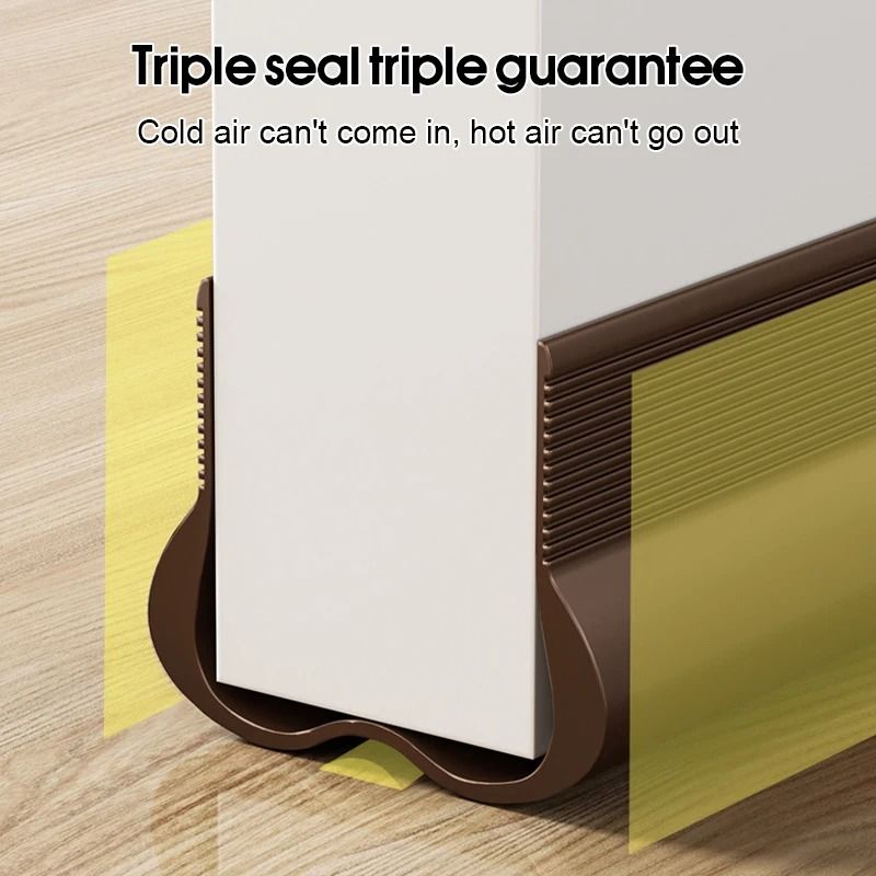 PVC Flexible Door Bottom Sealing Strip Draft Stopper 4