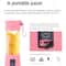 Portable Mini Electric Juicer USB Rechargeable Smoothie Blender 5