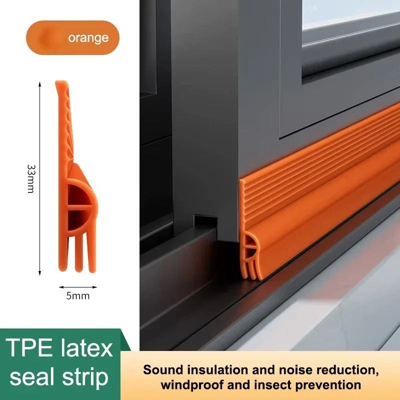 TPE Sliding Window And Door Seal Strip Triple Soundproof Tape 8