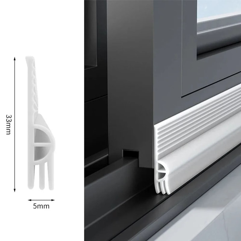 Triple Soundproof TPE Window And Door Seal Strip 8