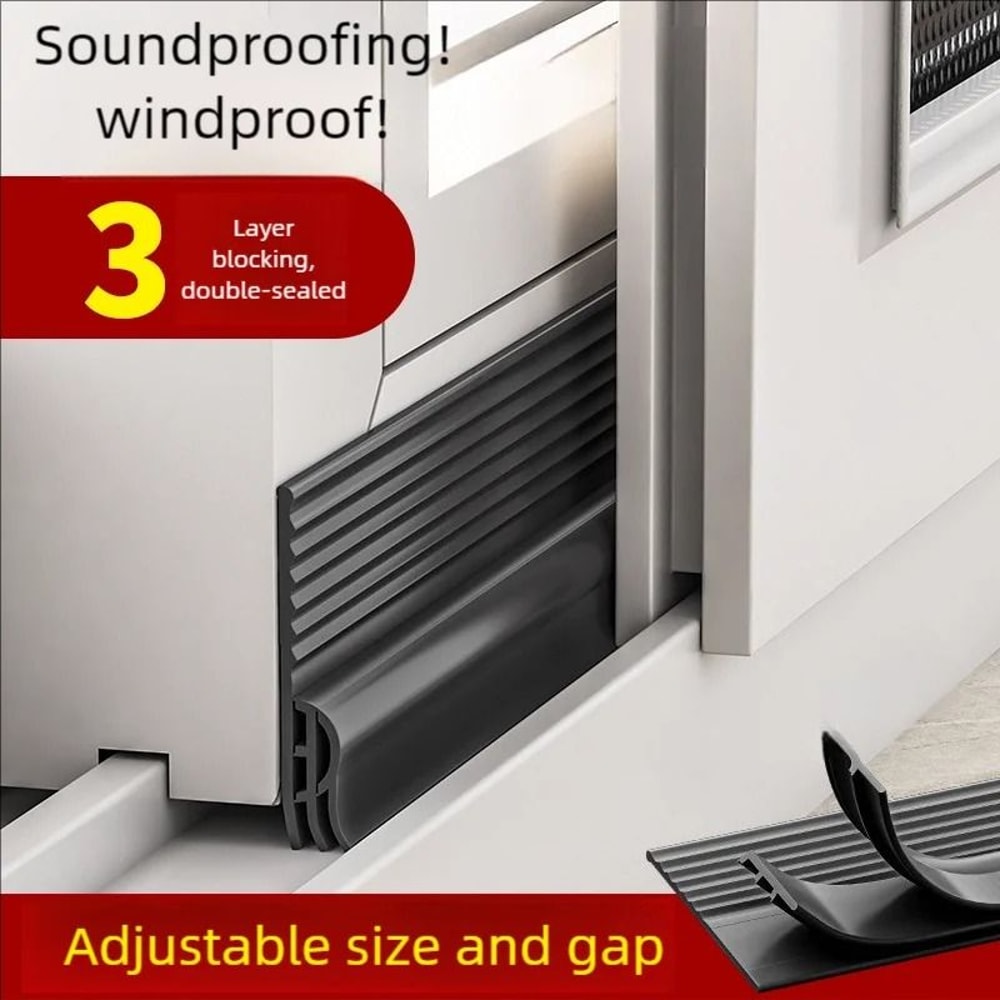 Sliding Window Draft Seal Tape Triple Soundproof Design 0