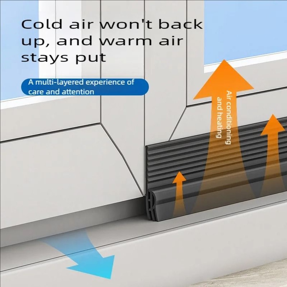 Sliding Window Draft Seal Tape Triple Soundproof Design 1