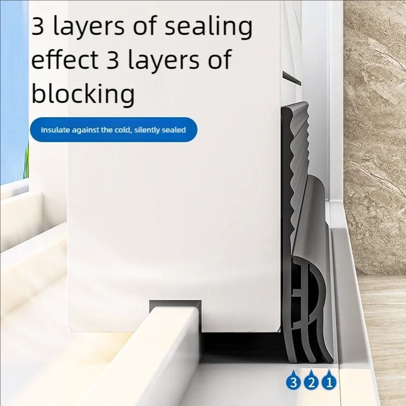 Sliding Window Draft Seal Tape Triple Soundproof Design 3