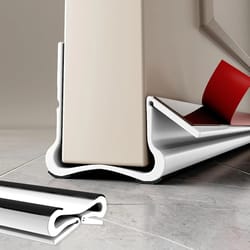 adjustable door gap weather strip triple seal bottom draft stopper