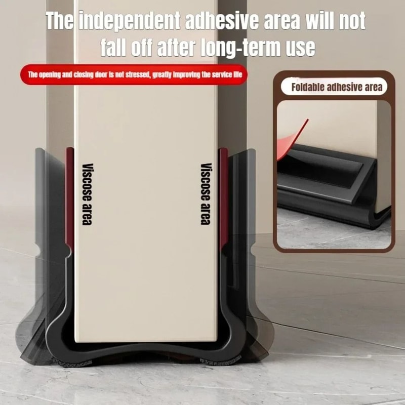 PVC Door Bottom Seal Strip Self Adhesive Weatherproof Design 3