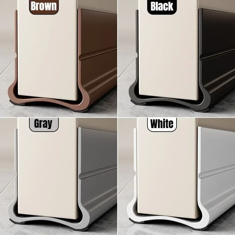 PVC Door Bottom Seal Strip Self Adhesive Weatherproof Design 4