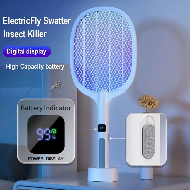 4000V Electric Fly Swatter Insect Killer With Automatic Mode 1