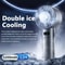 High Speed Handheld Cooling Fan With Ice Compress And LED Display 0