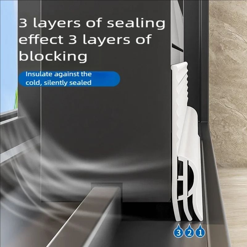 Triple Soundproof Window Seal Strip Self Adhesive Design 1