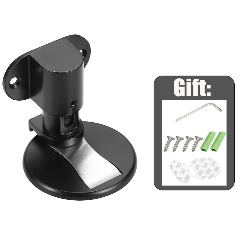 Adjustable Invisible Magnetic Door Stopper Punch Free Design 7