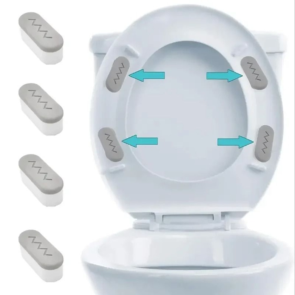 Toilet Seat Bumper Pads With Strong Adhesive 4 Piece Set 2