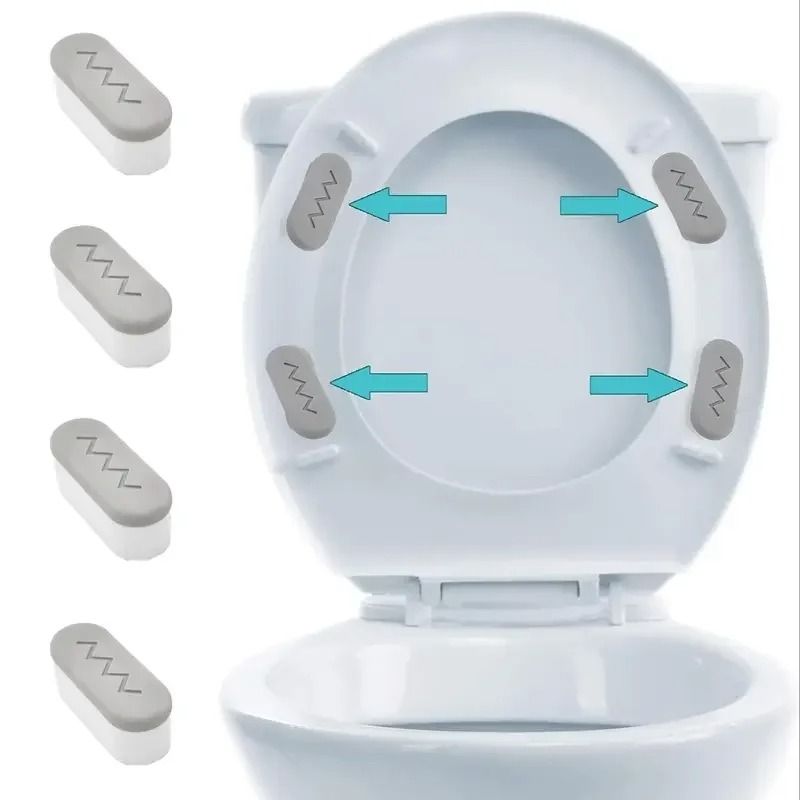 Toilet Seat Bumper Pads With Strong Adhesive 4 Piece Set 2