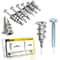 Self Drilling Drywall Anchor And Screw Set 50 Pieces 0
