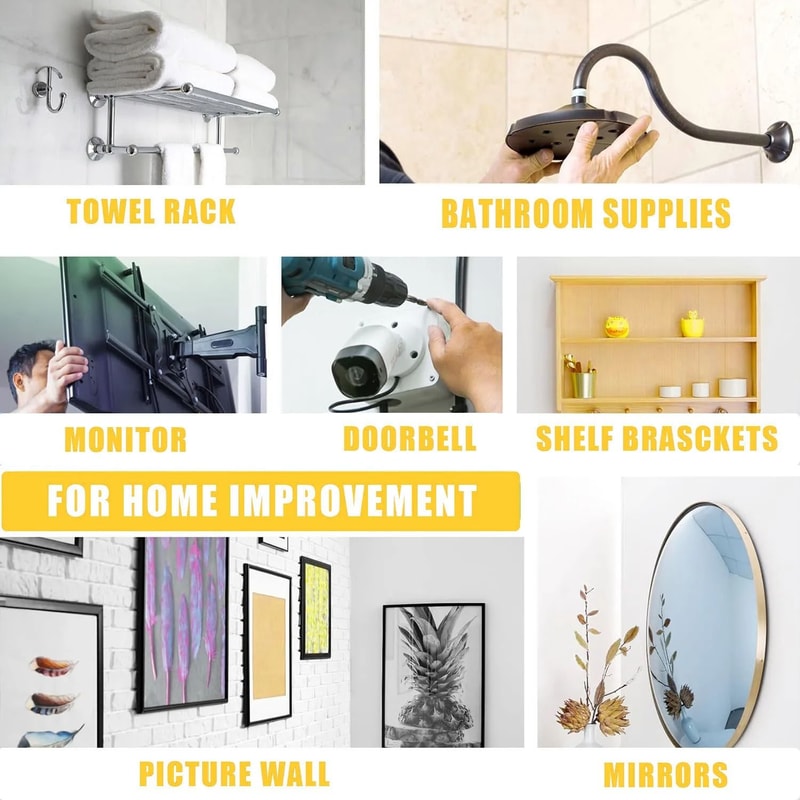 Self Drilling Drywall Anchor And Screw Set 50 Pieces 4