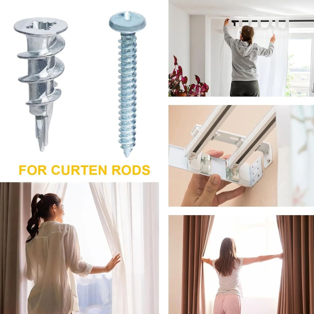 Self Drilling Drywall Anchor And Screw Set 50 Pieces 5