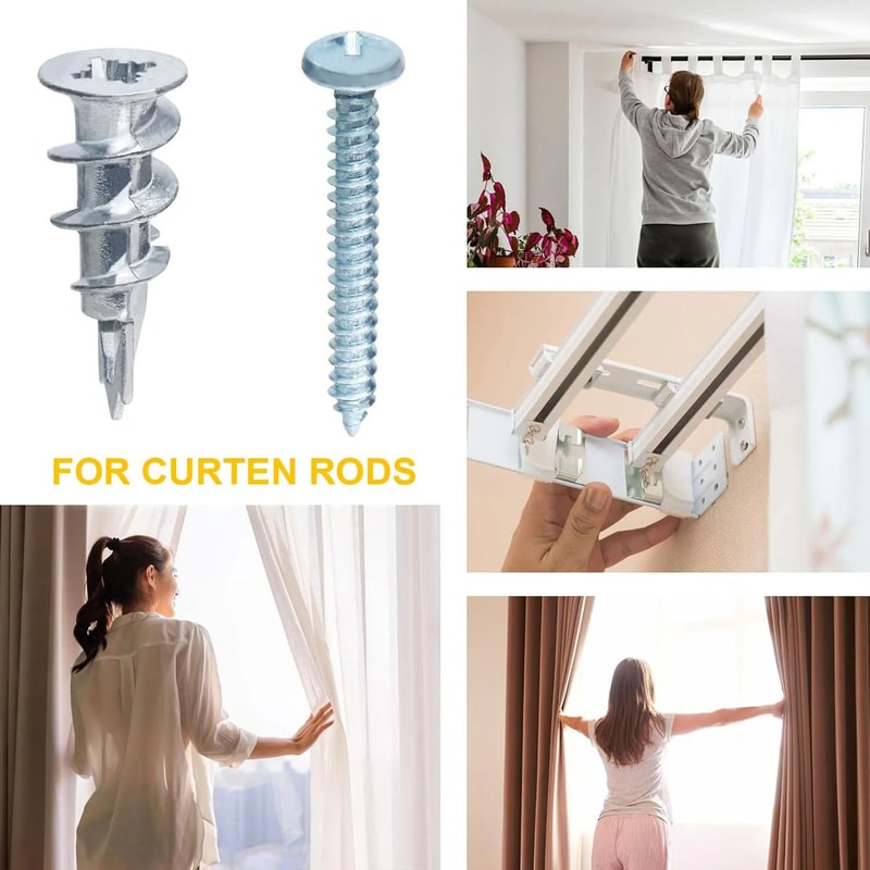 Self Drilling Drywall Anchor And Screw Set 50 Pieces 5