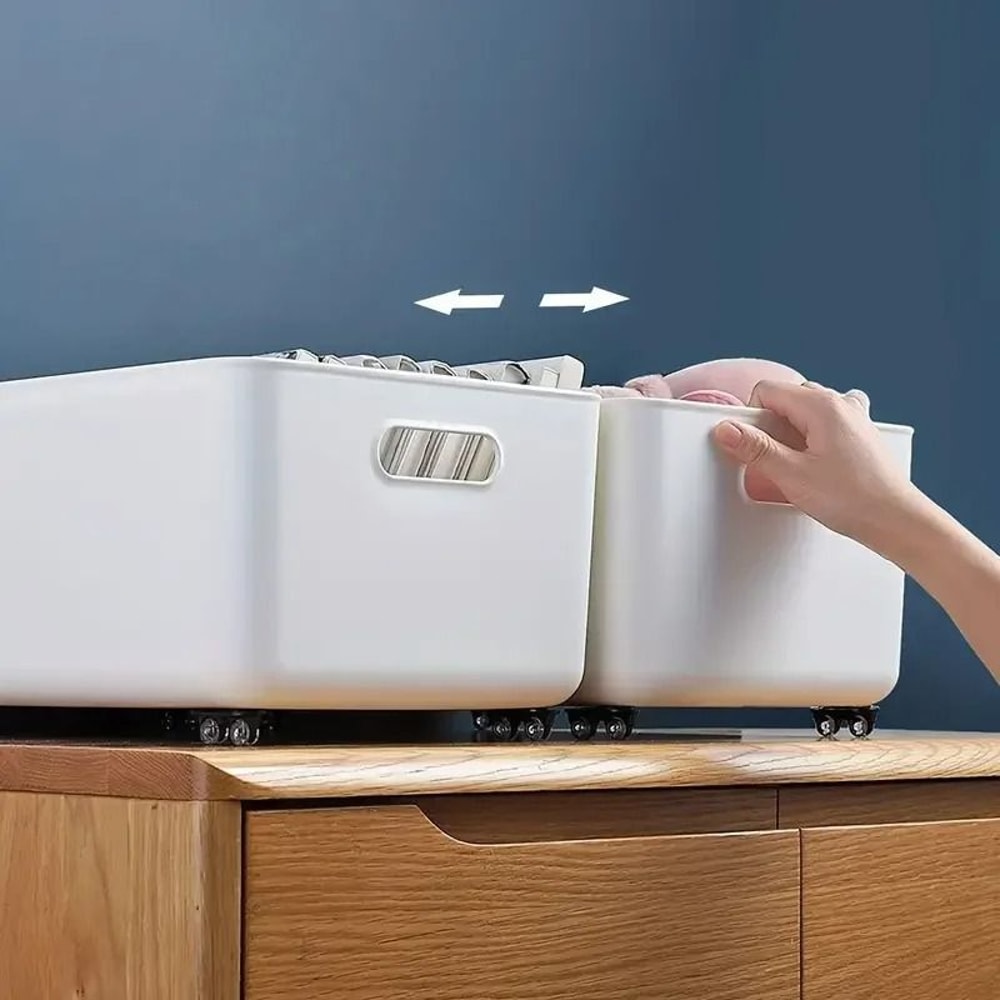 Self Adhesive Furniture Caster Wheels Silent No Scratch 4 Piece Set 4