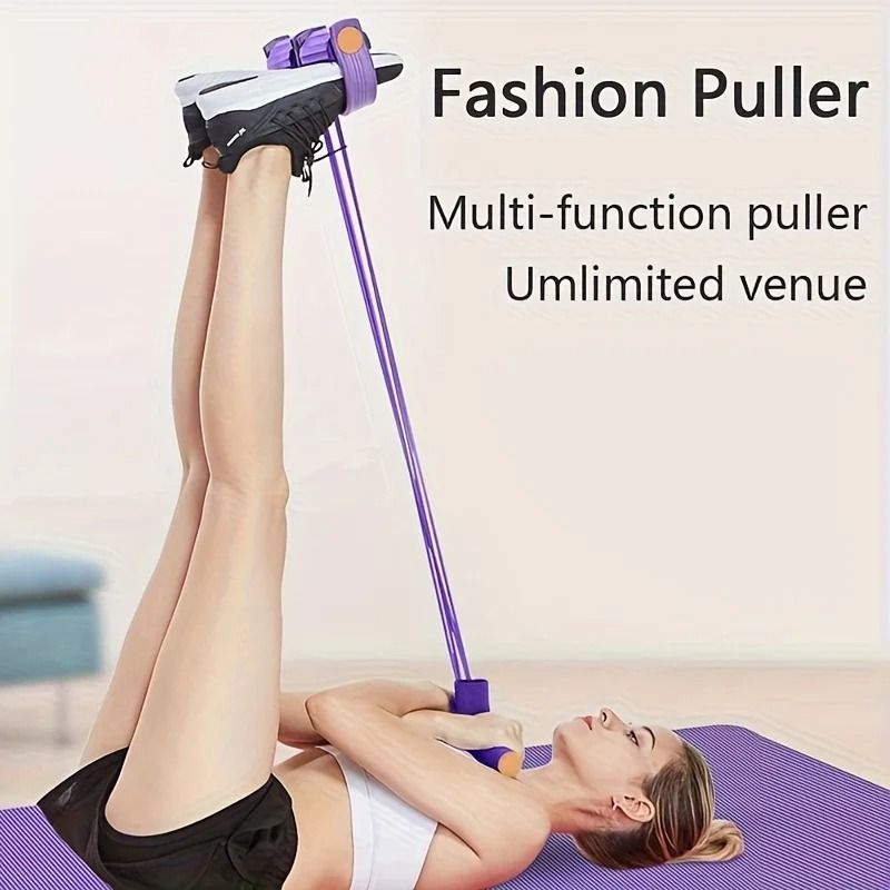 Portable Pedal Puller Resistance Band Sit Up Assist Fitness Trainer 3