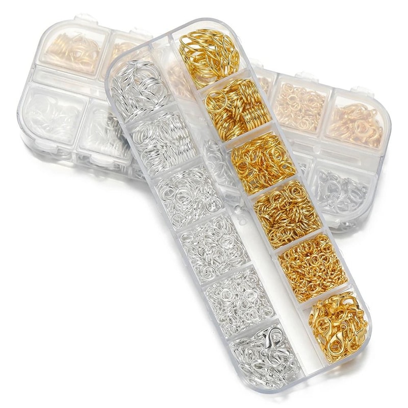 Jewelry Findings Kit With Jump Rings Clasps And Tools 930 Piece Set 5