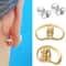 Metal Earring Lifters Backings Safety Fasteners 4 Piece Set 0