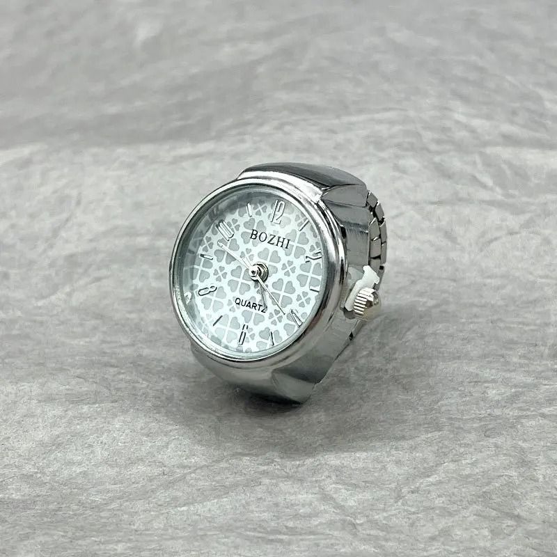Vintage Finger Ring Watch Quartz Adjustable Design 9