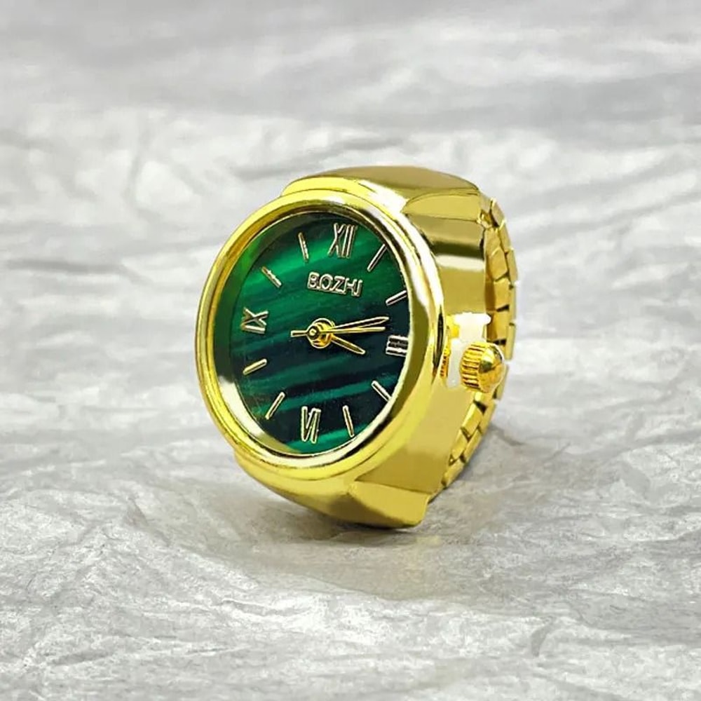 Vintage Finger Ring Watch Quartz Adjustable Design 11