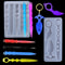 DIY Resin Keychain Mold Silicone Pendant Craft Tool 0