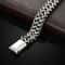 Stainless Steel Braided Magnetic Buckle Bracelet Fish Scale Design 2