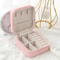 Travel Jewelry Storage Box Single Layer Zipper Case 4