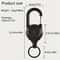 Heavy Duty Retractable Keychain With Carabiner Clip 1