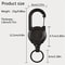 Heavy Duty Retractable Keychain With Carabiner Clip 1