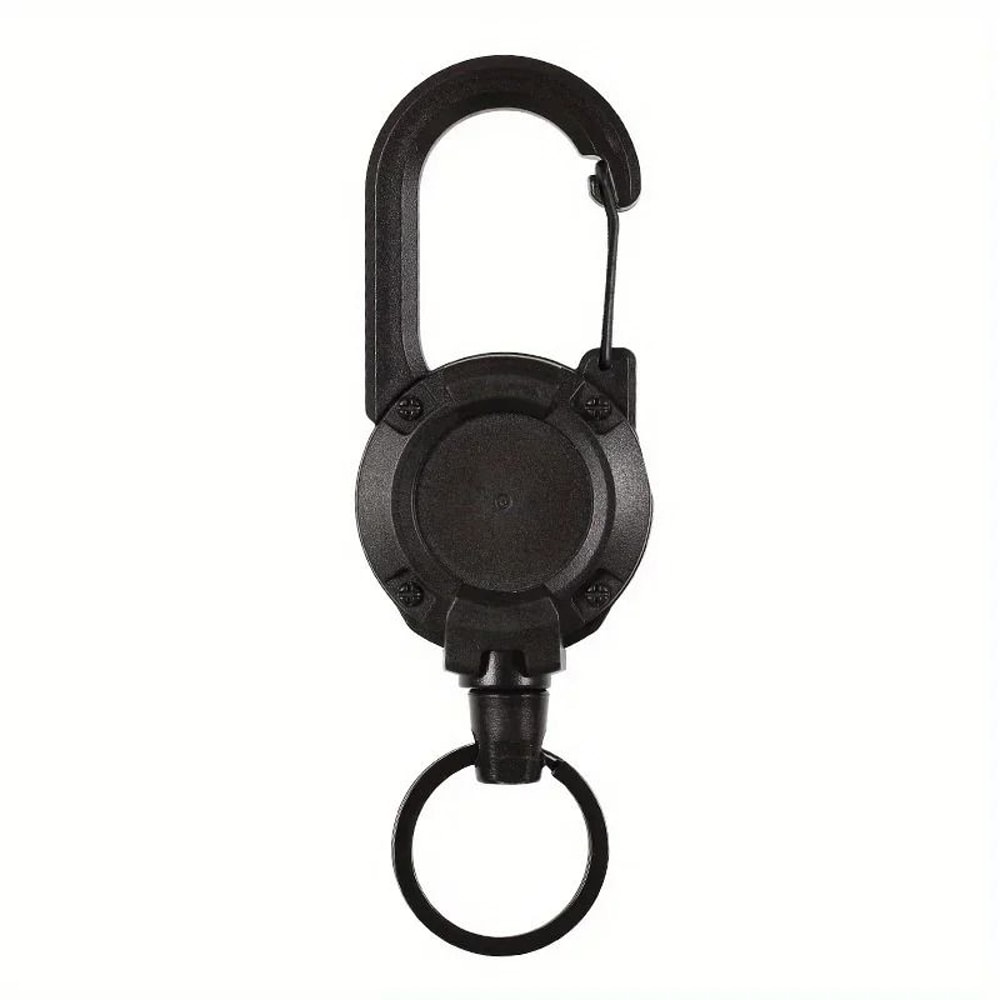 Heavy Duty Retractable Keychain With Carabiner Clip 3